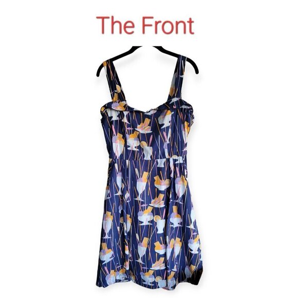 Whimsical Ice Cream Print Cotton Dress, Emily & Fin - Picture 3 of 12